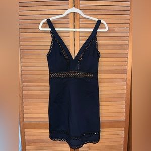 Free People, black mini dress